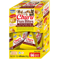 Inaba Churu Fun Bites kip met kaas hondensnack 16 x 12 g