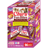 Inaba Churu Fun Bites kip met zoete aardappel hondensnack 32 x 12 g