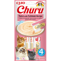 Inaba Ciao Churu tonijn met zalm kattensnack 24 x 14 g