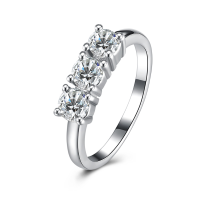 Inalis Zircon Platinum Plated Anniversary Jewelry Gift Finger Rings