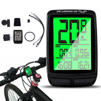 INBIKE Waterdichte Fiets Computer Backlight Draadloze MTB Fiets Fietsen Kilometerteller Stopwatch Snelheidsmeter Horloge