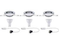 Paulmann 93657 Inbouwlamp Set van 3 stuks LED GU10 13.5 W Chroom