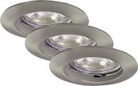 Inbouwlamp Led Gu10 15 W 230 V Satijn Mã¼ller Licht 21520005 Set Van 3