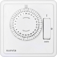 Suevia SU280447 Inbouwschakelklok Analoog Dagprogramma 1200 W IP20 AAN/AUTO/UIT programma