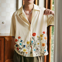 Bloemenprint Reverskraag Shirt