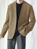 Effen Kraagloos Casual Blazer
