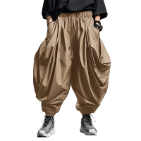 INCERUN Heren Broeken Koord Harlan Broeken Mode Effen Kleur Losse Pasvorm Streetwear Mannelijke Broeken