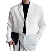 INCERUN Heren Casual Blazer Design Cutoff Modepakken Buitenkleding Mannen Effen Kleur Revers Lange Mouw Blazer Tops voor