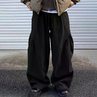 INCERUN Heren Casual Gedeconstrueerde Plissé Wortelbroek Casual Dagelijkse Effen Kleur Ontwerp Lange Broek Mannelijk S 5