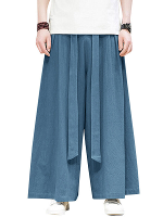 INCERUN Heren Lossen Broek Grote Maat Wijde Been Casual Lange Heren Broeken Mode Effen Kleur Dagelijkse Broek Mannen Ond