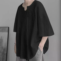 INCERUN Heren Wafel Loose T Shirts