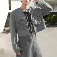 INCERUN Herenmode Patchwork Krans Lussnit Korte Lange Mouw Blazer Comfortabele Casual Effen Kleur Pak Man Plus Size