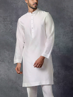 INCERUN Mannen Gewaden Lange Mouw Effen Kleur Lange Tops Stand Kraag Knop Lange Shirt met Zijzak Casual Dagelijkse Manne