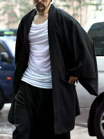 Solide katoenen losse kimono