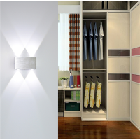 Indoor 4/6/8w White Light Led Wall Lamp Aluminum Decorate Bedroom Light Ac85 265v