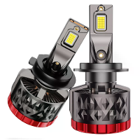 INFITARY 6000K 7700LM Dual Copper Tube Auto LED Koplampen 240W Hoge Helderheid Waterdicht Warmteafvoer Auto Lamp Q7A