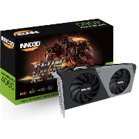 INNO3D GeForce RTX 4060 Twin X2 OC grafische kaart DLSS 3, 3x DisplayPort, 1x HDMI 2.1