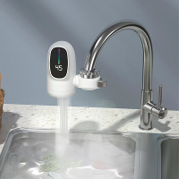 Instant Warm Water Kraan Digitale Display Instant Elektrische Waterverhitter Keuken Kraan Adapter Snelle Verwarming Digi