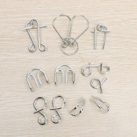 Intellectual Deduction Iq Teaser Ring Puzzle Toy Set Of Seven