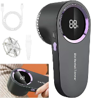 Intelligente Digitale Display Stofferingsschaver Haarbaltrimmer Draagbare Pluisverwijderaar 3 Versnelling Wisselen met 6