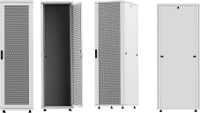 Intellinet 19 Serverschrank Basic Line 36 HE 1766x600x1000mm Flatpack Traglast 600kg grau 19inch serverkast (b x h x d) 600 x 1766 x 1000 mm 36 HE Grijs