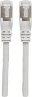 Intellinet 317177 RJ45 Netwerkkabel, patchkabel CAT 6A S/FTP 7.50 M Grijs Folie afscherming, Afscherming gevlochten, Halogeenvrij 1 stuk(s)
