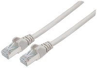 Intellinet 317191 RJ45 Netwerkkabel, patchkabel CAT 6A S/FTP 3.00 M Grijs Folie afscherming, Afscherming gevlochten, Halogeenvrij 1 stuk(s)