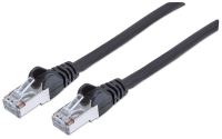 Intellinet 318846 RJ45 Netwerkkabel, patchkabel CAT 6A S/FTP 30.00 M Zwart Folie afscherming, Afscherming gevlochten, Halogeenvrij 1 stuk(s)
