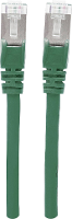 Intellinet 350686 RJ45 Netwerkkabel, patchkabel CAT 6A S/FTP 30.00 M Groen Folie afscherming, Afscherming gevlochten, Halogeenvrij 1 stuk(s)