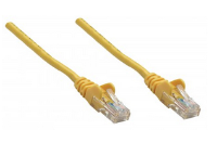 Intellinet 737104 RJ45 Netwerk Aansluitkabel CAT 6A S/FTP 20 m Geel Folie afscherming, Afscherming gevlochten, Halogeenvrij