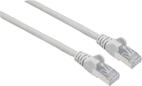 Intellinet 740982 RJ45 Netwerkkabel, patchkabel CAT 6A S/FTP 7.50 M Grijs Folie afscherming, Afscherming gevlochten, Afgeschermd, Halogeenvrij 1 stuk(s)