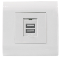 Intellinet 772211 2 voudig USB laadbus IP20 Wit