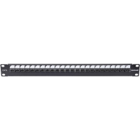 Intellinet Patch Panel 24 poorten Netwerkpatchpaneel 483 mm (19) CAT 6 1 HE Zwart Ingericht