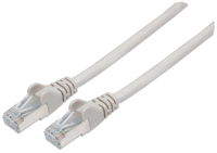 Intellinet 733212 RJ45 Netwerkkabel, patchkabel CAT 6 S/FTP 0.50 M Grijs Vergulde steekcontacten 1 stuk(s)