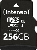 Intenso 256GB microSDXC Performance microSD kaart 256 GB Class 10 UHS I Waterdicht