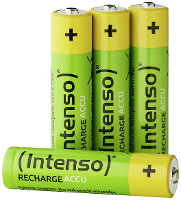 Intenso 7505214 Oplaadbare AAA batterij (potlood) NiMH 1000 mAh 1.2 V 4 stuk(s)
