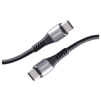 Intenso 7901000 USB C kabel USB C stekker, USB C stekker 1.5 M Zwart Zeer flexibel