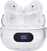 Intenso Buds Plus T312AE weiß In Ear headset Mobiele telefoon Bluetooth Stereo Wit Noise Cancelling