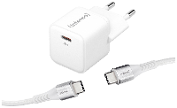 Intenso W30C + C315C USB oplader Binnen Uitgangsstroom (max.) 3 A Aantal uitgangen: 1 x USB C GaN, USB Power Delivery (USB PD)