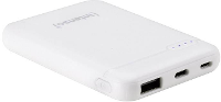 Intenso XS5000 Powerbank 5000 mAh LiPo USB A, USB C, Micro USB Wit Statusweergave