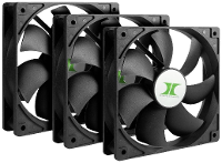 Inter Tech 88887289 PC ventilator Zwart (b x h x d) 120 x 25 x 120 mm
