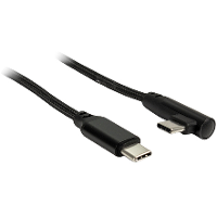 Inter Tech USB C naar USB C kabel 90° kabel 1 meter