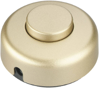 InterBÃ¤r 5062 010.01 Voetschakelaar Goud 1x uit/aan 2 A 1 stuks