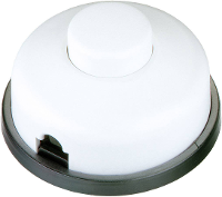 InterBÃ¤r Voetschakelaar Wit 1x uit/aan 6 A 1 stuks