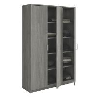 Interiax Opbergkast   Kledingkast 'Amelie'   Grijze Eik   3 Deurs   180x120x40cm