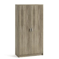 Interiax Opbergkast   Kledingkast 'Aurora'   Sonoma Eik   2 Deurs   148x72x36cm