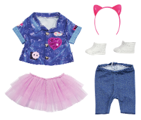BABY born deluxe jeansjurk set   43 cm