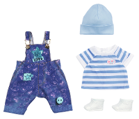 BABY born deluxe jeanstuinbroek set   43 cm