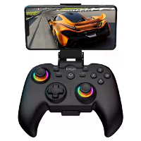 IPEGA PG 9115 RGB Draadloze bluetooth Gamecontroller met Dual Motor Trilling Turbo Functie voor Android/iOS/Switch/PC/PS