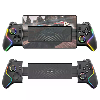 IPEGA PG 9122 Draadloze Uittrekbare Gamepad met Hall Effect Joystick en Trigger Zes Assen Beweging Detectie RGB Verlicht